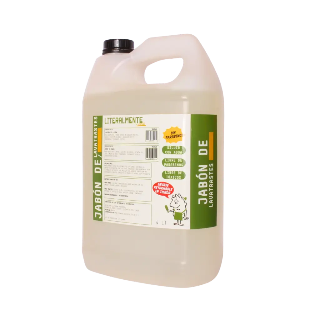 Jabón Dermatólogico - 2 EN 1 - Trastes y manos 4Lt