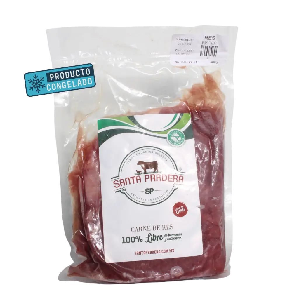 Bistec Res Libre Pastoreo 500gr Congelado - Santa Pradera