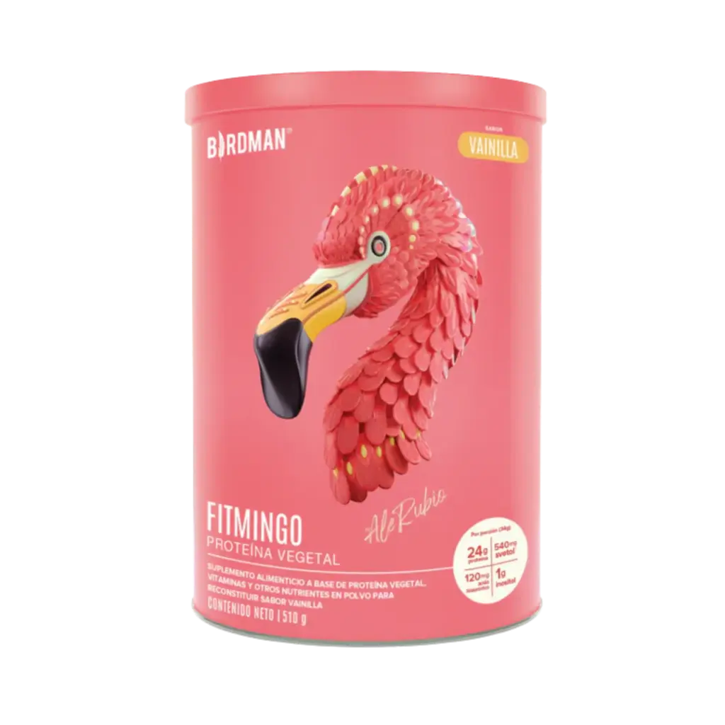 Birdman Fitmingo Proteina Vainilla 510gr - 15 Servicios