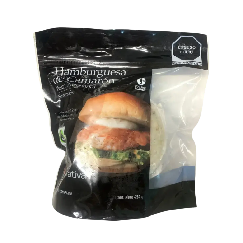 Hamburguesa Camarón - Paq 454gr 
