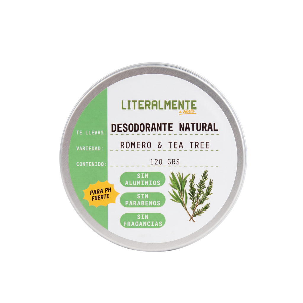 Desodorante Natural - Romero y Tea Tree 120gr
