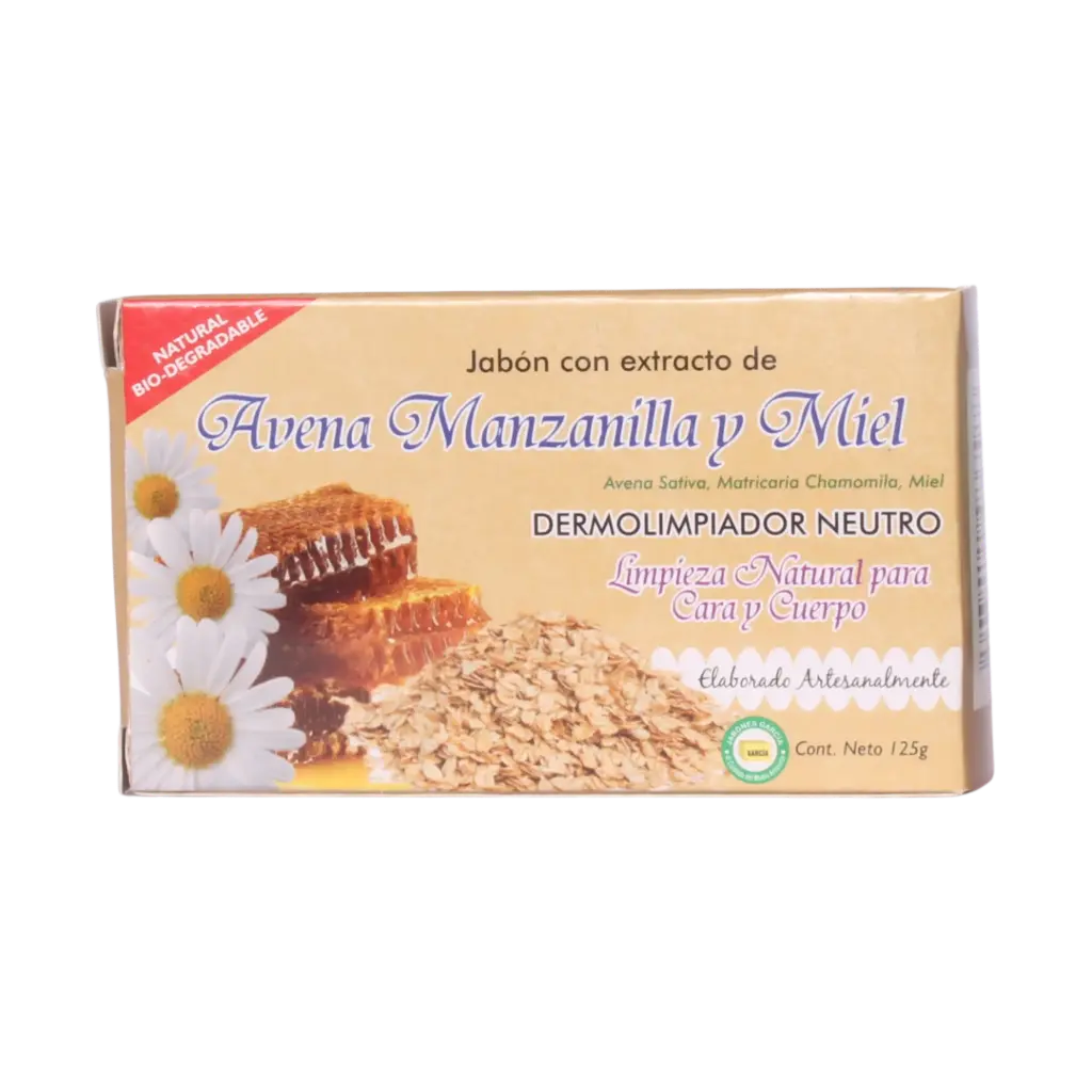 Jabon de Cuerpo Mexicano Avena c/Manzanilla y Miel