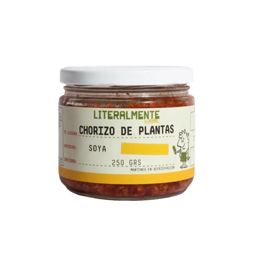 Chorizo Vegano de Soya 250gr - Frasco