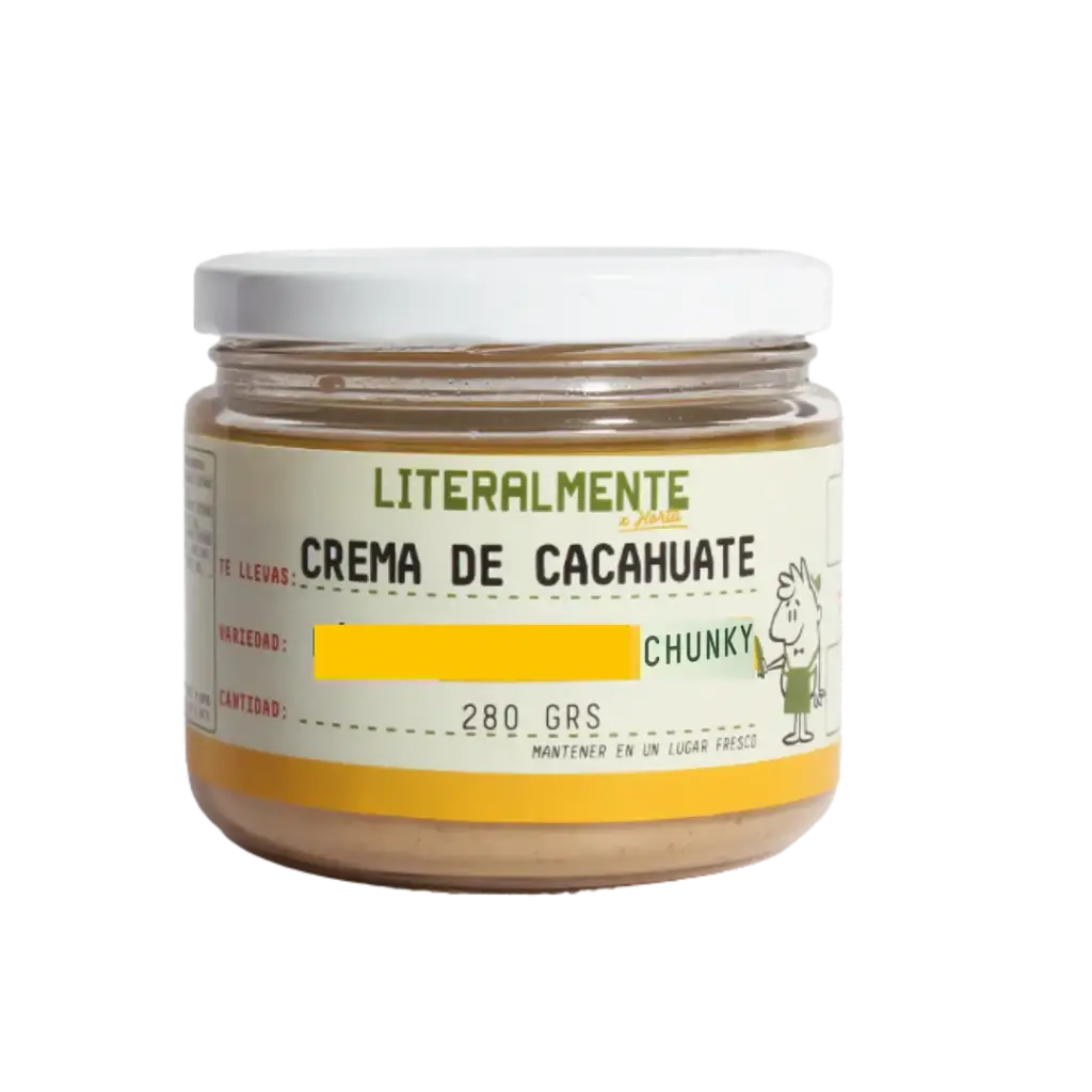 Crema de Cacahuate con Chunky - 280gr Frasco