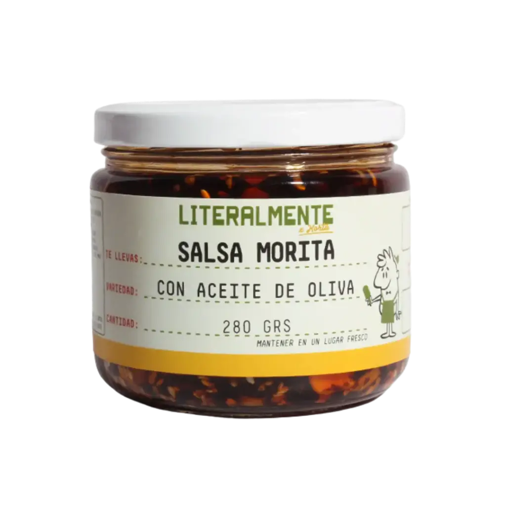 Salsa Morita con Aceite de Oliva Frasco