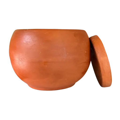 Maceta de Barro: Nombre "Esfera Mediana"c/plato