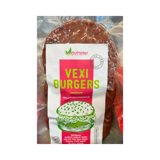 [7503035297849] Carne de Hamburguesa a Base de Plantas - Paq. 3 pz