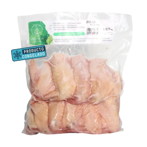 Alitas de Pollo Libre Pastoreo Paq 1kg - Vikinga Tropical