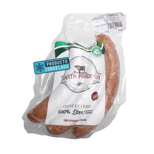 Salchichas p/ Hot Dog estilo Frankfurt Paq 350gr - Cerdo Libre Pastoreo