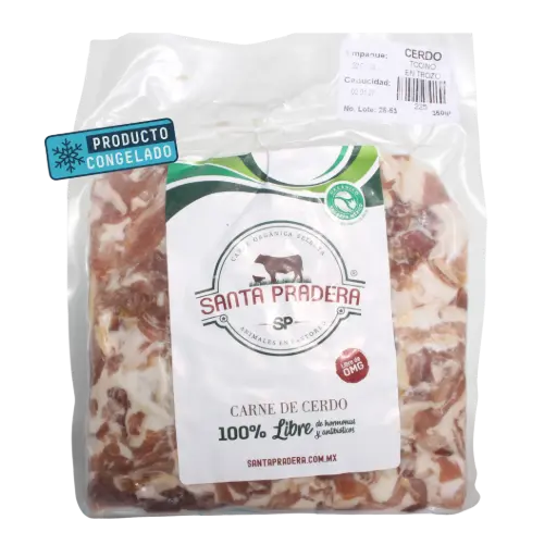 [100000023456223] Tocino Ahumado en Trozos Paq 350gr - Santa Pradera
