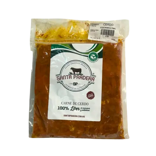 Cochinita Pibil Lista para Servir 500gr Congelado Santa Pradera