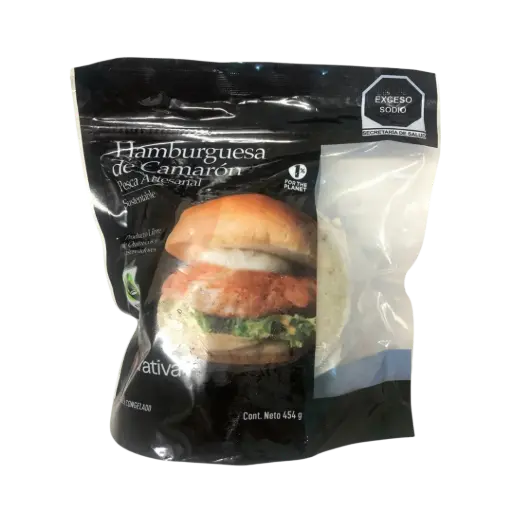 Hamburguesa Camarón - Paq 454gr 
