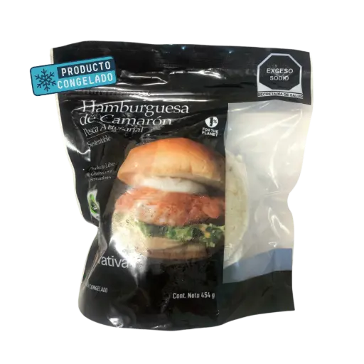 Hamburguesa Camarón - Paq 454gr 